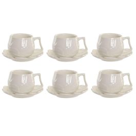 DKD Home Decor Set de 6 Tazas de Café Básicos de Porcelana Blancas 120ml - 6.7 x 5.7 x 9 cm Precio: 15.49999957. SKU: B1DKSSEKFF