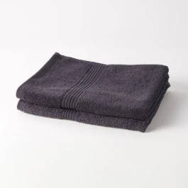 Today TOD3574641230975 Juego de 2 Toallas de Mano 50x90 cm 100% Algodón Antracita