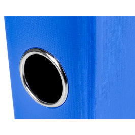 Liderpapel Archivador de Palanca Folio Documenta Forrado PVC Rado con Compresor Metálico y Ollao Lomo 52 mm Azul