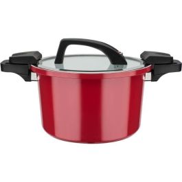 GSW Olla a presión baja GSW4005643811101 24 cm 6 L Aluminio forjado Inducción Roja