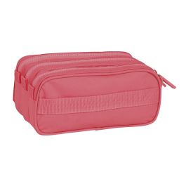 Portatodo Triple Safta Marsala 21,5 x 10 x 8 cm Granate