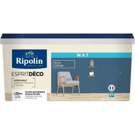 Ripolin Pintura seram Azul Mate para Paredes Interiores Decorativa 2.5L Precio: 61.99000005. SKU: B1CBKKW32E