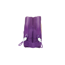 Portatodo Doble Real Valladolid C.F. Blanco Morado 21 x 8 x 6 cm