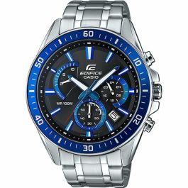 Casio EFR-552D-1A2VUEF Reloj Hombre Cuarzo Acero Brazalete Plata Esfera Negra y Azul Cronómetro Sumergible 10 ATM Precio: 137.50000044. SKU: S7148821