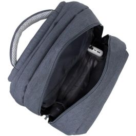 Rivacase 7567 Mochila Portátil 17.3 Pulgadas Prater - Protección Antirrobo, Carga USB, Gris Oscuro