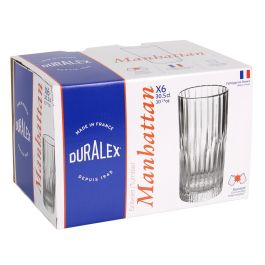 Duralex Set de 6 Vasos Transparentes 30.5 cl Manhattan (8 Cajas)
