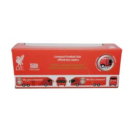 Banbo Toys Autobus Liverpool Football Club Juguete +3 Años con Apertura de Puertas y Retro-Fricción 29,5x22,8x25cm