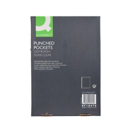 Funda Multitaladro Q-Connect Folio 120 Mc Cristal Caja De 100 Unidades