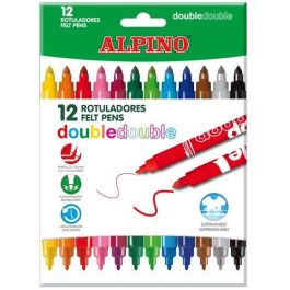 Alpino Rotuladores Double Doble Punta Fina-Gruesa Estuche De 10+2 C-Surtidos Precio: 3.50000002. SKU: B16H4SW6D8