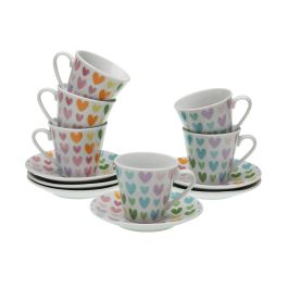 Juego de Tazas con Platos Versa Porcelana Corazones Precio: 14.49999991. SKU: B19PR5GJQM