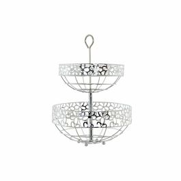 Frutero DKD Home Decor Plata Metal Flores (28 x 28 x 39 cm) Precio: 14.49999991. SKU: B1ETWVFLSL