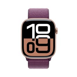 Apple Watch Series 10/ GPS/ 46mm/ Caja de Aluminio Oro Rosa / Correa Loop Deportiva Ciruela