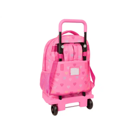 Safta Mochila Grande con Ruedas Compact Extraible Benetton Heart Escolar 450x330x220 mm