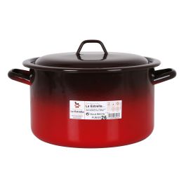 Olla Recta con Tapa Fuego 26 cm - 7.7L La Estrella (4 Unidades) Olla Recta con Tapa Fuego 26 cm - 7.7L La Estrella (4 Unidades)