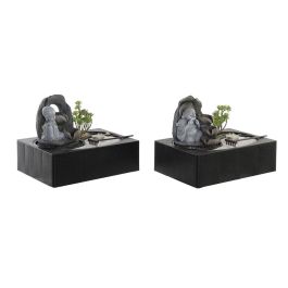 Fuente Oriental DKD Home Decor Negro Gris 21 x 23 x 29 cm (2 Unidades) Precio: 61.49999966. SKU: S3039713