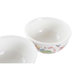 DKD Home Decor Bol Tropical Multicolor Colección Tropic Garden Dolomita 600ml 14x14x7 cm Pack 6 Unidades DKD Home Decor Bol Tropical Multicolor Colección Tropic Garden Dolomita 600ml 14x14x7 cm Pack 6 Unidades