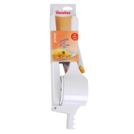 Metaltex Prensapatatas con 3 discos inoxidables 36cm, cuerpo plástico ABS, para puré, spätzle, gnocchis y frutas