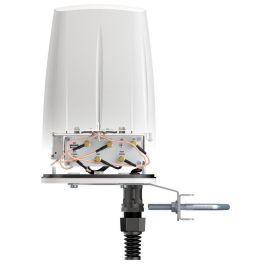 QuWireless QuSpot Antena Omnidireccional Integrada Multibanda LTE, WiFi Dualband, GPS, Bluetooth para Teltonika RUTX11 Exterior IP67