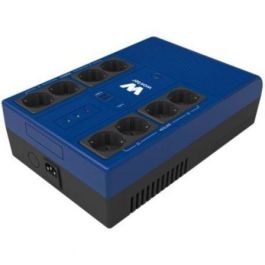 Woxter PE26-202 SAI Línea Interactiva Multibase UPS 1200VA/720W, 8 Salidas Schuko, Formato Torre