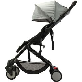 BAMBIKID Cochecito Yuko City Ultracompacto y Ultraligero 6.7kg - Plegado una Mano, desde Nacimiento hasta 15kg - Ideal Viajes Equipaje Mano Gris