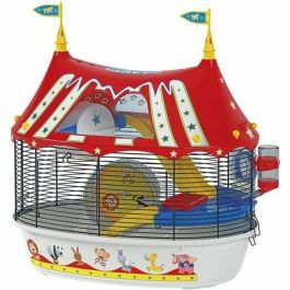 Ferplast Jaula Lúdica Hámster Circus Fun 49,5x34x42,5 cm - Diseño Circo Rojo - Incluye Casita, Rueda y Bebedero Precio: 78.49999993. SKU: B17SXRGSG7