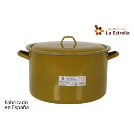 Olla Recta con Tapa 32 cm Verde - La Estrella (4 Unidades) Precio: 194.50000042. SKU: B1G6CBPMAE