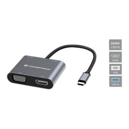 Conceptronic DONN16GR Hub Usb Tipo C 4 en 1 a HDMI, VGA, USB-C PD 100W, USB 3.0 Precio: 24.50000014. SKU: B1C6Y2ZQ52