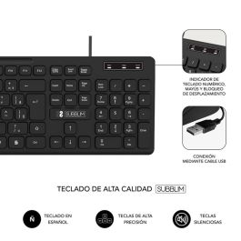 Teclado Subblim Business Slim Silencioso Teclado Subblim Business Slim Silencioso