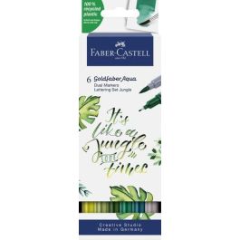 Rotuladores Acuarelables Faber-Castell Goldfaber Aqua Dual Markers Estuche De 6 Jungle Precio: 14.69000016. SKU: B1BVCL6ABT