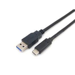 Equip EQ128344 - Cable USB 3.2 Gen 1 (3.1 Gen 1) USB-A a USB-C de 2m, Macho/Macho, Color Negro