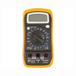 Nimo Multímetro Digital mul001 dt850l - Pantalla Iluminada, Test de Diodo, Resistencia, Corriente y Voltaje