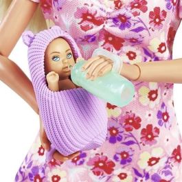 Smoby - Steffi Love - Futura Mamá - Muñeca maniquí embarazada (29cm) - Accesorios bebé - Botón para agrandar su barriga