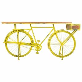 Recibidor Alexandra House Living Bike Amarillo Hierro Madera de mango 46 x 93 x 187 cm