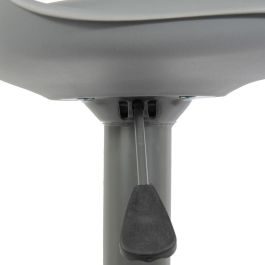 Home Deco Factory Taburete Bar Essentiel Gris Regulable en Altura 83-104 cm Diseño Moderno