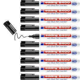 Rotulador permanente Edding 8400 Negro (10 Unidades) Rotulador permanente Edding 8400 Negro (10 Unidades)