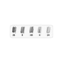 Staedtler Lápiz de grafito Noris 2B. Mina resistente, madera certificada PEFC. Ideal para dibujo y escritura.