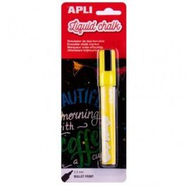 Apli Marcador De Tiza Líquida Punta Redonda 5,5 mm Amarillo Blíster 1 Ud Precio: 2.50000036. SKU: B15J8VDD95