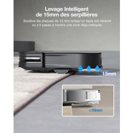 Ecovacs AAABG08650 DEEBOT X2 COMBO Robot Aspirador con Aspirador de Mano, 8700Pa, Doble Vaciado Automático