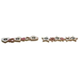 DKD Home Decor Decoración Navidad Tradicional de Madera, con 3 Velas, Colores Blanco y Rojo, 39.5x9x2 cm (Set de 6 Unidades) Precio: 10.78999955. SKU: B1HHWF6DYP