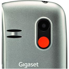 Gigaset GL390 Teléfono Móvil Gris para Mayores, Fácil Uso con Botón SOS y Teclas Grandes