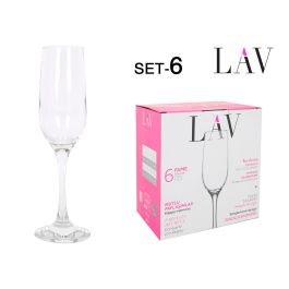 Lav Set 6 Copas de Champagne 215 cc Colección Fame 5.5x4.8x23 cm (4 Cajas) Precio: 34.78999986. SKU: B1K627QRZ9