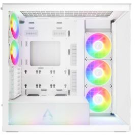 ARCTIC Xtender Midi Tower PC Blanco con ventana transparente, panel de vidrio templado, para Gaming