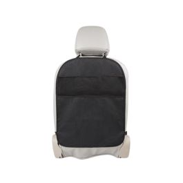 KioKids Organizador de Coche para Respaldo de Asiento Universal con Múltiples Bolsillos para Juguetes y Artículos, Negro, Poliéster