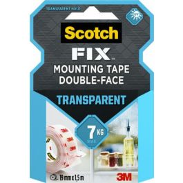 Scotch Cinta Doble Cara de Montaje Transparente, 19mm x 1.5m, Sujeta hasta 7 kg Precio: 6.59000001. SKU: B136JA66EQ