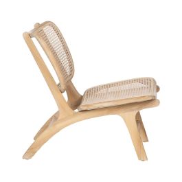 Sillón Natural Ratán/Madera Salón 84 X 58 X 74 cm