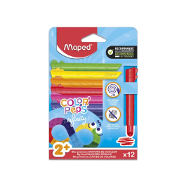 MAPED Lápices de colores Color'Peps Infinity Kidy, 12 unidades surtidas, no necesita afilar, blister Precio: 2.98999954. SKU: B179C7STJS