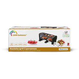 Little Balance ADAQ70422 Máquina de Raclette para 2 Personas 350W Blanco / Negro