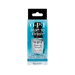 OPI START TO FINISH 3 en 1 Tratamiento base, top coat y fortalecedor 15 ml