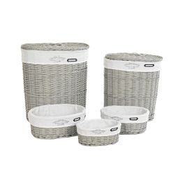 Cesta Ropa Basicos DKD Home Decor Gris Blanco 38 x 57 x 52 cm Set de 5 Precio: 123.50000036. SKU: B1CPVRG9BQ