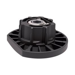 Italiana Ferramenta Pie Nivelador Integrato Tech Z Negro, Carga Máx. Regulable, Altura Ajustable +10mm